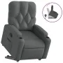 Sillón reclinable elevable de tela gris oscuro de , Sillones - Ref: Foro24-3204711, Precio: 275,23 €, Descuento: %