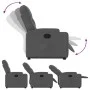 Sillón reclinable elevable de tela gris oscuro de , Sillones - Ref: Foro24-3204711, Precio: 275,23 €, Descuento: %