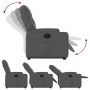 Sillón reclinable elevable de tela gris oscuro de , Sillones - Ref: Foro24-3204711, Precio: 257,45 €, Descuento: %