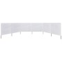 Paravientos de playa de 6 paneles de tela 800x80 cm blanco de vidaXL, Sombrillas - Ref: Foro24-44543, Precio: 60,04 €, Descue...