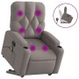 Sillón reclinable de masaje elevable tela gris taupé de , Sillones - Ref: Foro24-3204730, Precio: 297,50 €, Descuento: %