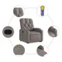Sillón reclinable de masaje elevable tela gris taupé de , Sillones - Ref: Foro24-3204730, Precio: 318,96 €, Descuento: %