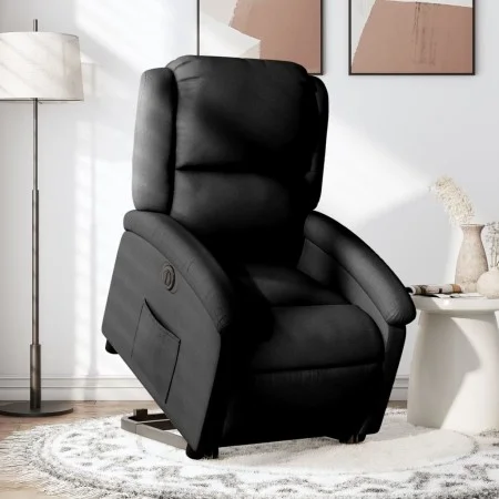 Sillón eléctrico reclinable elevable de tela negro de , Sillones - Ref: Foro24-3204190, Precio: 333,45 €, Descuento: %