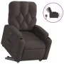 Sillón eléctrico reclinable elevable de tela marrón oscuro de , Sillones - Ref: Foro24-3204739, Precio: 328,59 €, Descuento: %