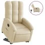 Sillón eléctrico reclinable elevable de tela color crema de , Sillones - Ref: Foro24-3204125, Precio: 326,48 €, Descuento: %