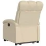 Sillón eléctrico reclinable elevable de tela color crema de , Sillones - Ref: Foro24-3204125, Precio: 326,48 €, Descuento: %