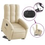 Sillón eléctrico reclinable elevable de tela color crema de , Sillones - Ref: Foro24-3204125, Precio: 301,53 €, Descuento: %