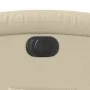 Sillón eléctrico reclinable elevable de tela color crema de , Sillones - Ref: Foro24-3204125, Precio: 326,48 €, Descuento: %