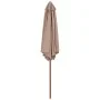Sombrilla de jardín con palo de madera 270 cm gris topo de vidaXL, Sombrillas - Ref: Foro24-44516, Precio: 69,44 €, Descuento: %
