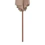 Sombrilla de jardín con palo de madera 270 cm gris topo de vidaXL, Sombrillas - Ref: Foro24-44516, Precio: 69,44 €, Descuento: %