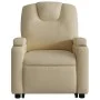 Sillón eléctrico reclinable elevable de tela color crema de , Sillones - Ref: Foro24-3204401, Precio: 334,43 €, Descuento: %
