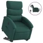 Sillón eléctrico reclinable elevable de tela verde oscuro de , Sillones - Ref: Foro24-3204008, Precio: 323,19 €, Descuento: %