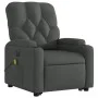Sillón de masaje eléctrico reclinable elevable tela gris oscuro de , Sillones - Ref: Foro24-3204747, Precio: 390,95 €, Descue...