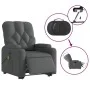 Sillón de masaje eléctrico reclinable elevable tela gris oscuro de , Sillones - Ref: Foro24-3204747, Precio: 390,95 €, Descue...