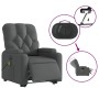 Sillón de masaje eléctrico reclinable elevable tela gris oscuro de , Sillones - Ref: Foro24-3204747, Precio: 364,34 €, Descue...