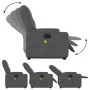 Sillón de masaje eléctrico reclinable elevable tela gris oscuro de , Sillones - Ref: Foro24-3204747, Precio: 390,95 €, Descue...