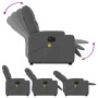 Sillón de masaje eléctrico reclinable elevable tela gris oscuro de , Sillones - Ref: Foro24-3204747, Precio: 364,34 €, Descue...