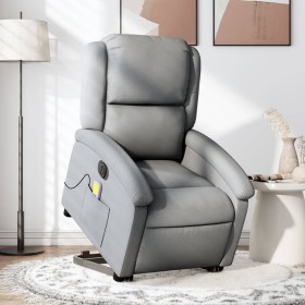 Sillón de masaje eléctrico reclinable elevable tela gris claro de , Sillones - Ref: Foro24-3204200, Precio: 319,88 €, Descuen...