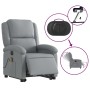 Sillón de masaje eléctrico reclinable elevable tela gris claro de , Sillones - Ref: Foro24-3204200, Precio: 319,88 €, Descuen...