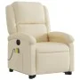 Sillón de masaje eléctrico reclinable elevable tela crema de , Sillones - Ref: Foro24-3204209, Precio: 342,12 €, Descuento: %