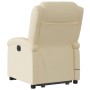 Sillón de masaje eléctrico reclinable elevable tela crema de , Sillones - Ref: Foro24-3204209, Precio: 330,08 €, Descuento: %