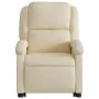 Sillón de masaje eléctrico reclinable elevable tela crema de , Sillones - Ref: Foro24-3204209, Precio: 342,12 €, Descuento: %