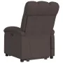 Elektrischer Massagesessel mit hochklappbarer Liege, dunkelbrauner Stoff von , Sessel - Ref: Foro24-3204133, Preis: 365,78 €,...