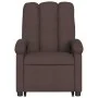 Sillón masaje eléctrico reclinable elevable tela marrón oscuro de , Sillones - Ref: Foro24-3204133, Precio: 365,78 €, Descuen...