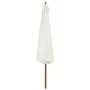 Sombrilla de exterior con palo de madera blanco arena 350 cm de vidaXL, Sombrillas - Ref: Foro24-44527, Precio: 101,68 €, Des...