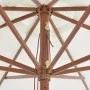 Sombrilla de exterior con palo de madera blanco arena 350 cm de vidaXL, Sombrillas - Ref: Foro24-44527, Precio: 101,68 €, Des...