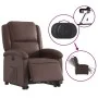 Sillón reclinable elevable eléctrico de cuero sintético marrón de , Sillones - Ref: Foro24-3204242, Precio: 344,49 €, Descuen...
