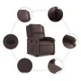 Sillón reclinable elevable eléctrico de cuero sintético marrón de , Sillones - Ref: Foro24-3204242, Precio: 344,49 €, Descuen...