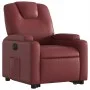 Sillón elevable eléctrico cuero artificial rojo tinto de , Sillones - Ref: Foro24-3204448, Precio: 362,76 €, Descuento: %