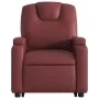 Sillón elevable eléctrico cuero artificial rojo tinto de , Sillones - Ref: Foro24-3204448, Precio: 362,76 €, Descuento: %