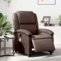 Sillón de masaje reclinable eléctrico cuero sintético marrón de , Sillones - Ref: Foro24-3204221, Precio: 278,17 €, Descuento: %