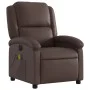 Sillón de masaje reclinable eléctrico cuero sintético marrón de , Sillones - Ref: Foro24-3204221, Precio: 278,17 €, Descuento: %