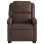 Sillón reclinable elevable cuero sintético marrón de , Sillones - Ref: Foro24-3204228, Precio: 279,56 €, Descuento: %