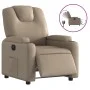 Sillón reclinable eléctrico de cuero sintético color capuchino de , Sillones - Ref: Foro24-3204422, Precio: 266,68 €, Descuen...