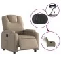 Sillón reclinable eléctrico de cuero sintético color capuchino de , Sillones - Ref: Foro24-3204422, Precio: 266,68 €, Descuen...
