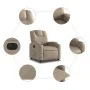 Sillón reclinable eléctrico de cuero sintético color capuchino de , Sillones - Ref: Foro24-3204422, Precio: 266,68 €, Descuen...