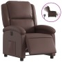 Sillón reclinable eléctrico de cuero sintético marrón de , Sillones - Ref: Foro24-3204214, Precio: 259,67 €, Descuento: %