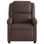 Sillón reclinable eléctrico de cuero sintético marrón de , Sillones - Ref: Foro24-3204214, Precio: 262,38 €, Descuento: %