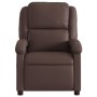 Sillón reclinable eléctrico de cuero sintético marrón de , Sillones - Ref: Foro24-3204214, Precio: 259,67 €, Descuento: %