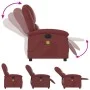 Sillón de masaje reclinable de cuero artificial rojo tinto de , Sillones - Ref: Foro24-3204223, Precio: 264,48 €, Descuento: %