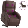 Sillón de masaje elevable eléctrico cuero sintético marrón de , Sillones - Ref: Foro24-3204249, Precio: 336,61 €, Descuento: %