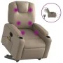 Sillón reclinable de masaje eléctrico cuero sintético capuchino de , Sillones - Ref: Foro24-3204457, Precio: 391,11 €, Descue...