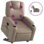 Sillón reclinable de masaje eléctrico cuero sintético capuchino de , Sillones - Ref: Foro24-3204457, Precio: 363,83 €, Descue...