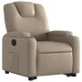 Sillón reclinable elevable cuero artificial color capuchino de , Sillones - Ref: Foro24-3204436, Precio: 301,52 €, Descuento: %