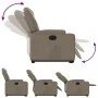 Sillón reclinable elevable cuero artificial color capuchino de , Sillones - Ref: Foro24-3204436, Precio: 301,52 €, Descuento: %