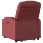 Sillón reclinable elevable cuero artificial rojo tinto de , Sillones - Ref: Foro24-3204434, Precio: 313,17 €, Descuento: %